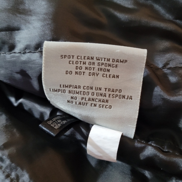 Men's Levi’s Faux Leather Dark Brown Jacket Size Medium Zip Front Front Pockets - Picture 6 of 16